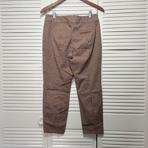 Ann Taylor Womens Stretch Cotton Orange (Multi-Colored) Curvy Capri Pants Size 2 - Picture 6 of 7